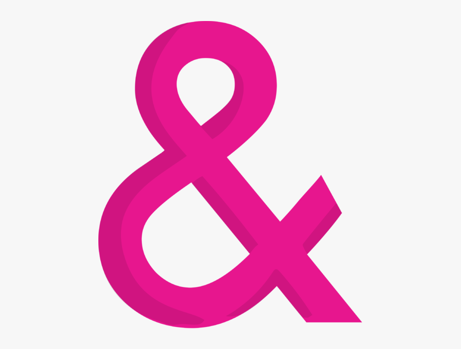 Transparent Symbol Pink Ampersand Clipart Png, Transparent Clipart