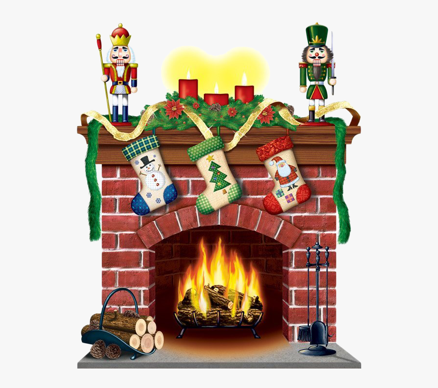 Fireplace Clipart Holiday - Desenhos De Lareiras De Natal, Transparent Clipart