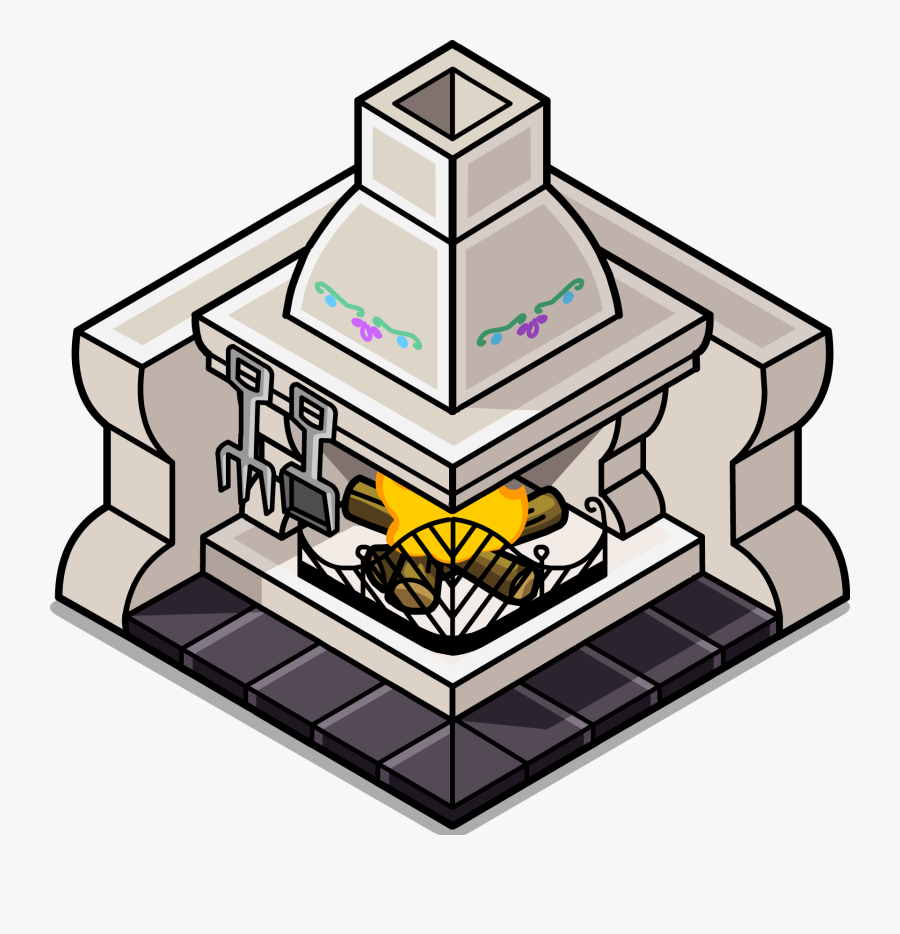Stone Fireplace In Game, Transparent Clipart