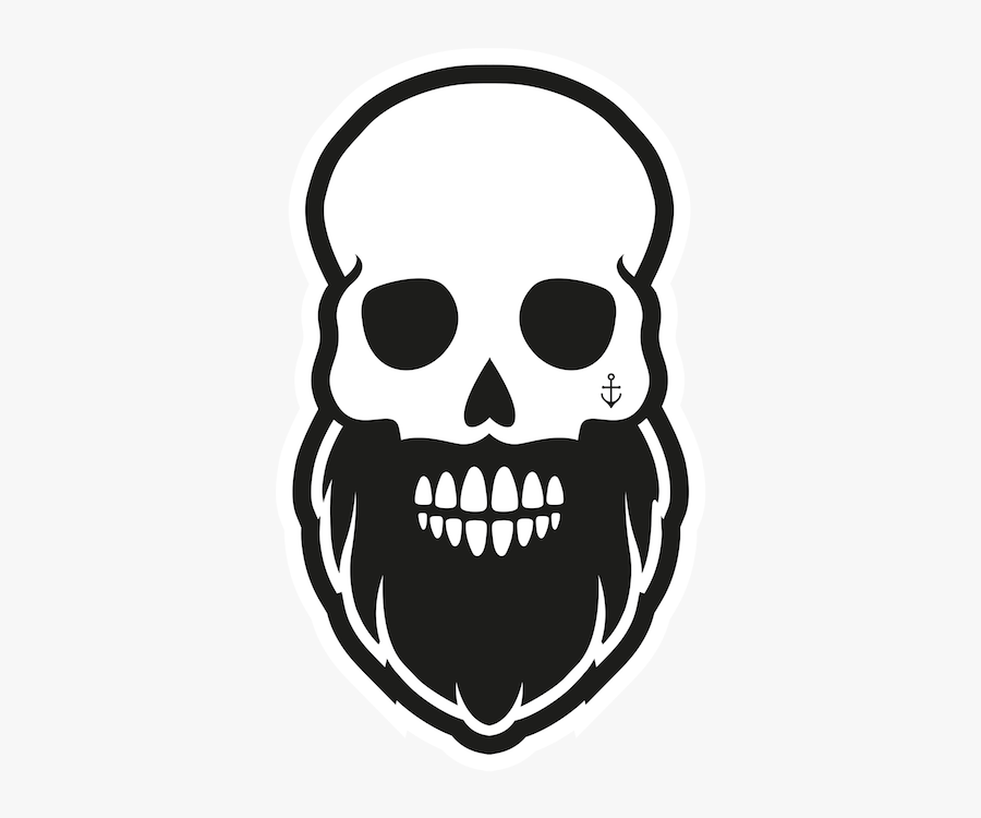 Skull Beard Transparent, Transparent Clipart