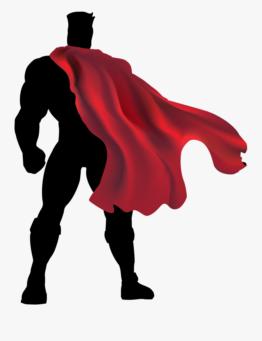 Супер Герой Силуэт, Transparent Clipart