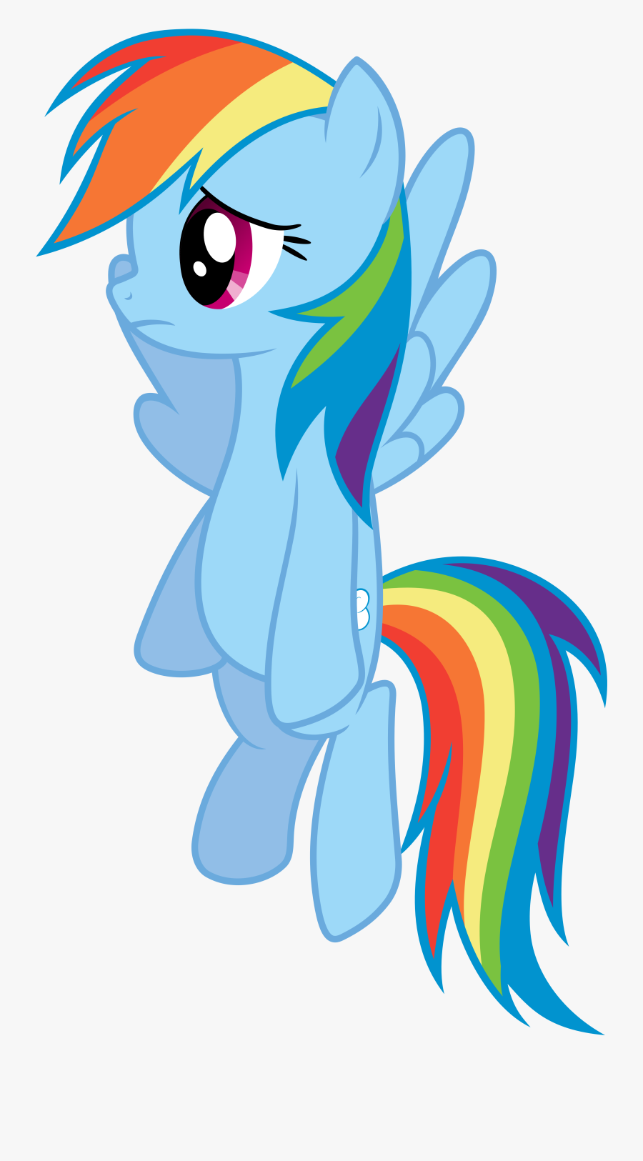 Rainbow Dash Vector - Mlp Rainbow Dash Angry, Transparent Clipart