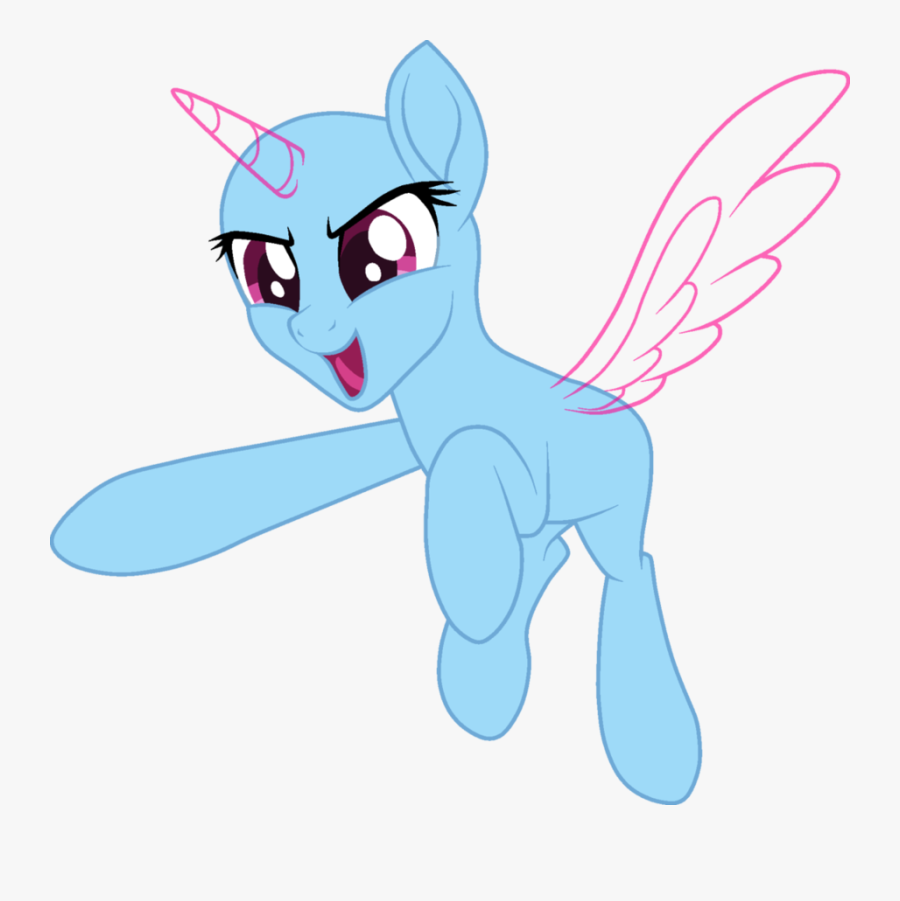 Drawing Ponies Rainbow Dash - My Little Pony Rainbow Dash Base, Transparent Clipart