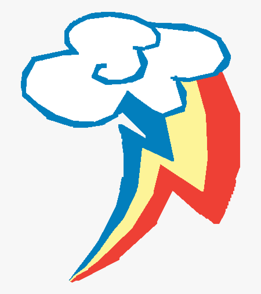 My Little Pony Cutie Mark Rainbow Dash, Transparent Clipart