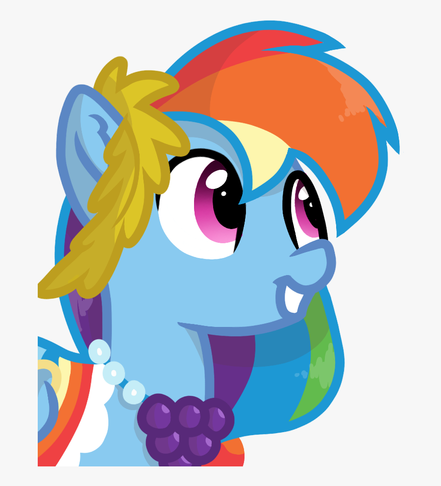 Gala Rainbow Dash - Cartoon, Transparent Clipart