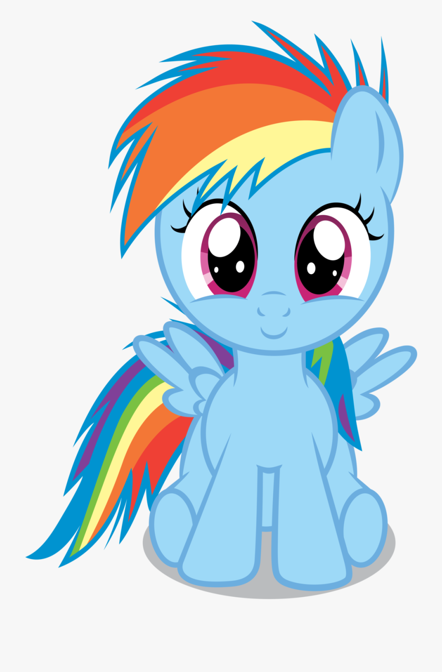 Rainbow Dash Rarity Applejack Pinkie Pie Twilight Sparkle - Rainbow Dash Filly, Transparent Clipart