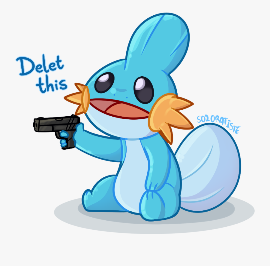 Transparent Mudkip Png - Mudkip With A Gun, Transparent Clipart