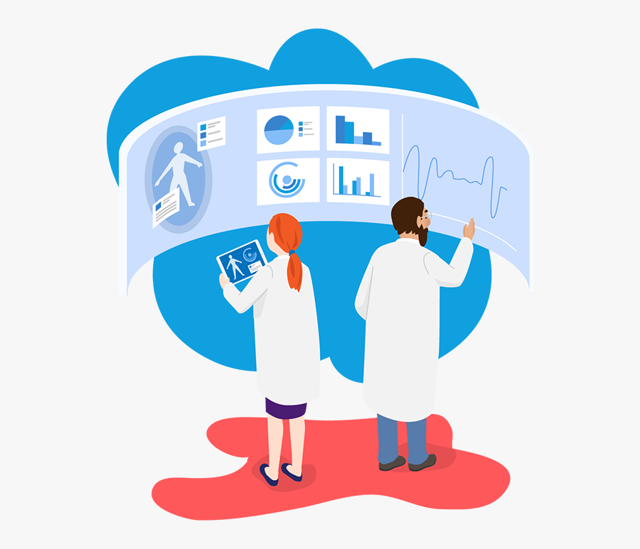 Scientists Looking At Snoring Data, Transparent Clipart