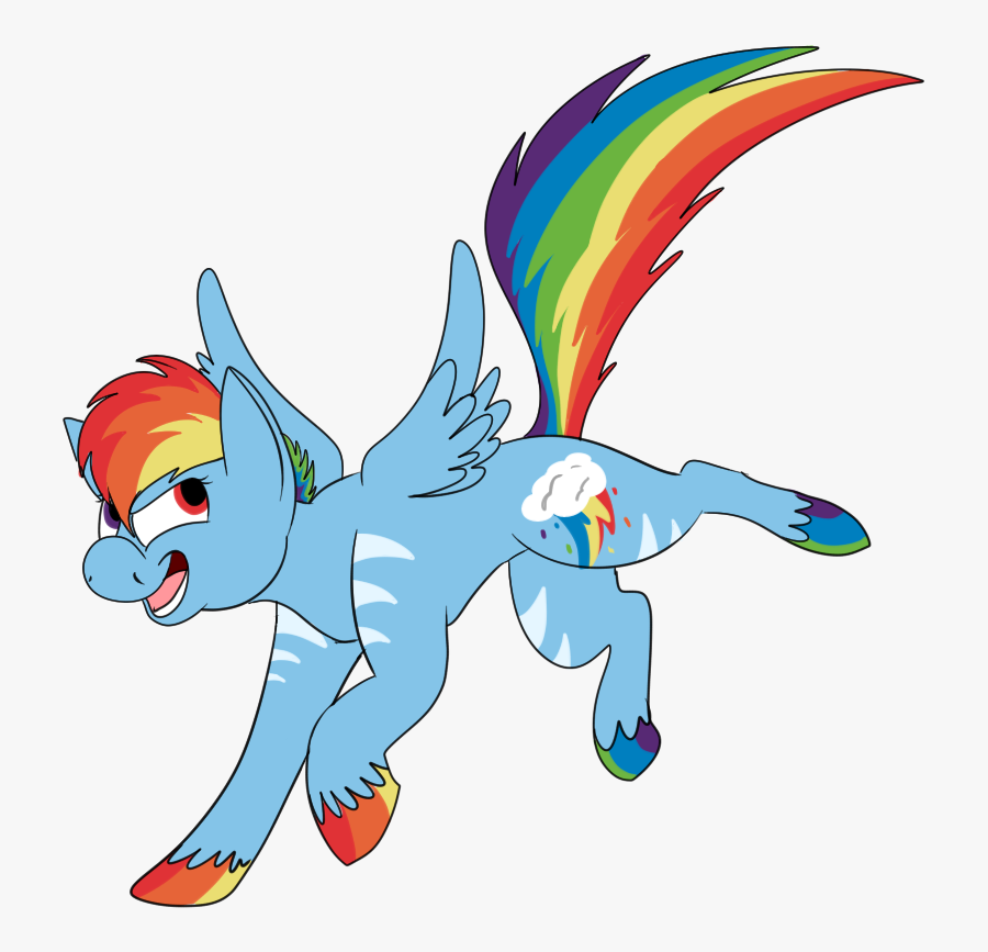 Rainbow Dash Redesign - Cartoon, Transparent Clipart