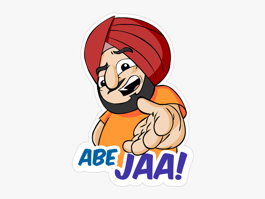 Sardarji Stickers, Transparent Clipart