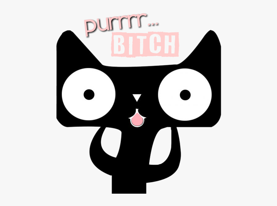 #cat #kitty #feline #funny #sarcastic #bitchy #blackcat - Tmall Png, Transparent Clipart