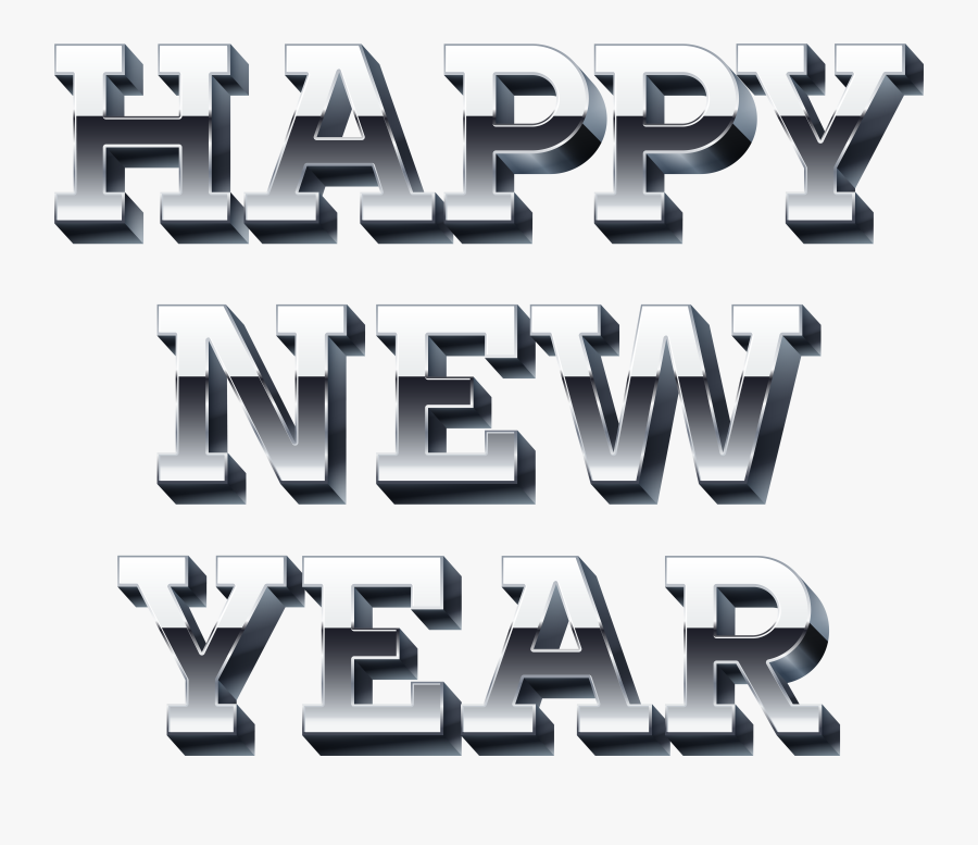 New Year Silver Png, Transparent Clipart