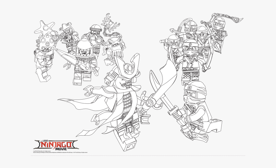 Ninjago Movie Coloring Pages, Transparent Clipart