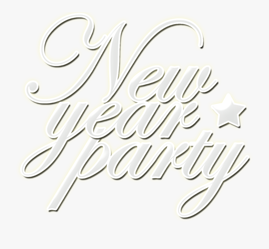 Clip Art Happy New Year Signage - Calligraphy, Transparent Clipart