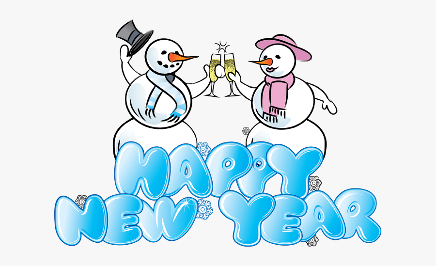 Clip Art - Writing Style Of Happy New Year, Transparent Clipart