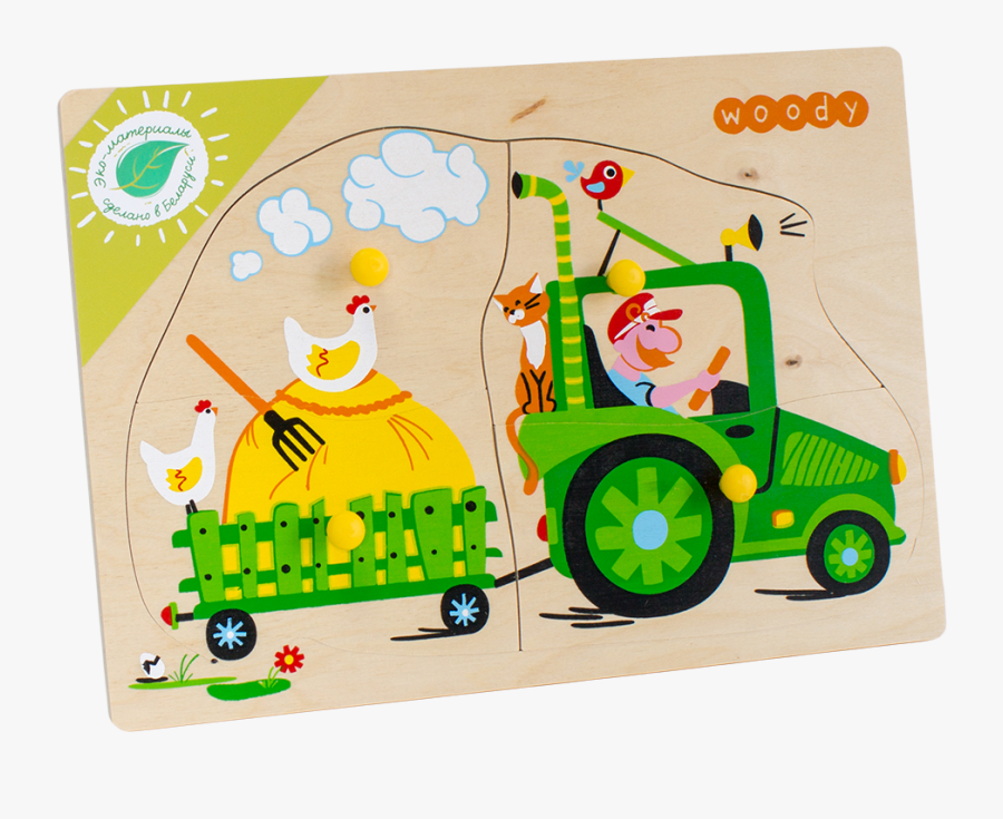Игрушка Пазл «тракторист», Transparent Clipart