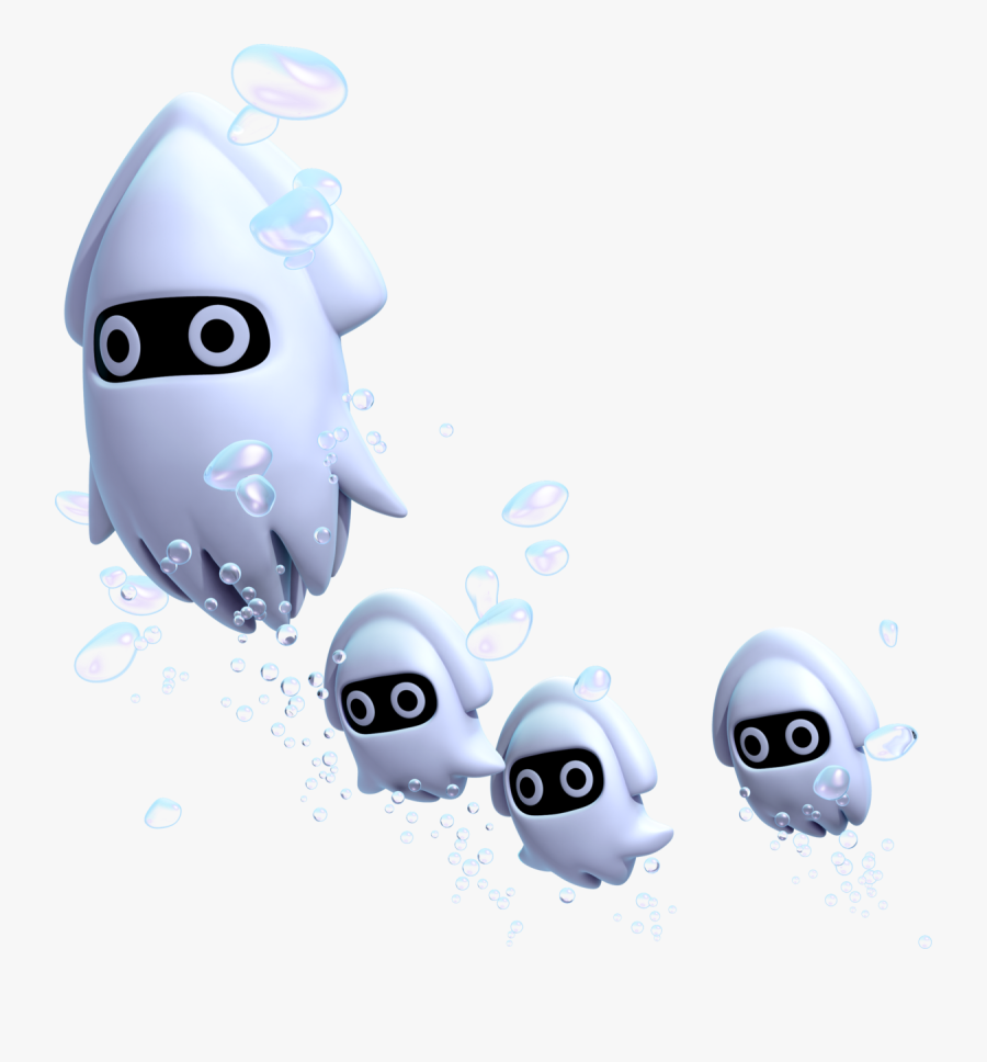 Super Mario Blooper, Transparent Clipart