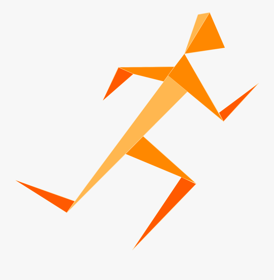 Microsoft Dynamics - Running Man Blue Transparent, Transparent Clipart