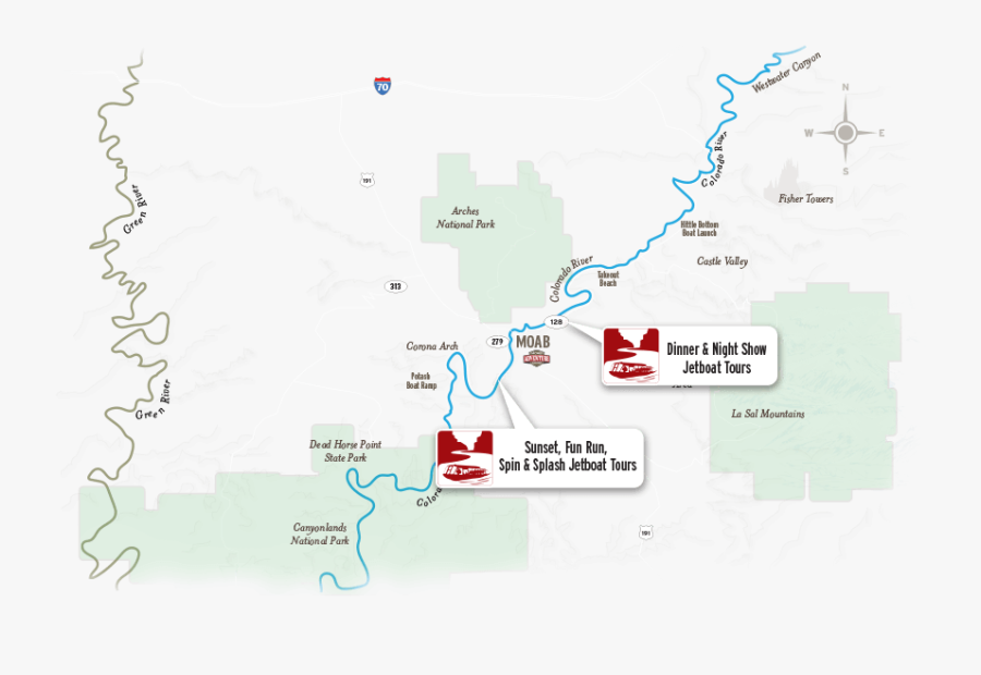 Clip Art Colorado River Boat Three - Map, Transparent Clipart