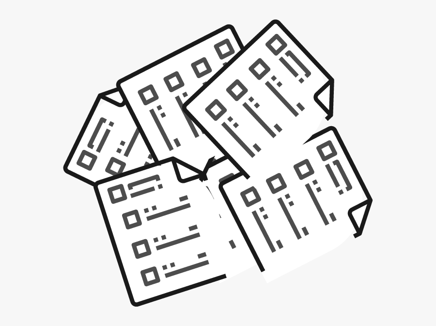 Paperstack, Transparent Clipart