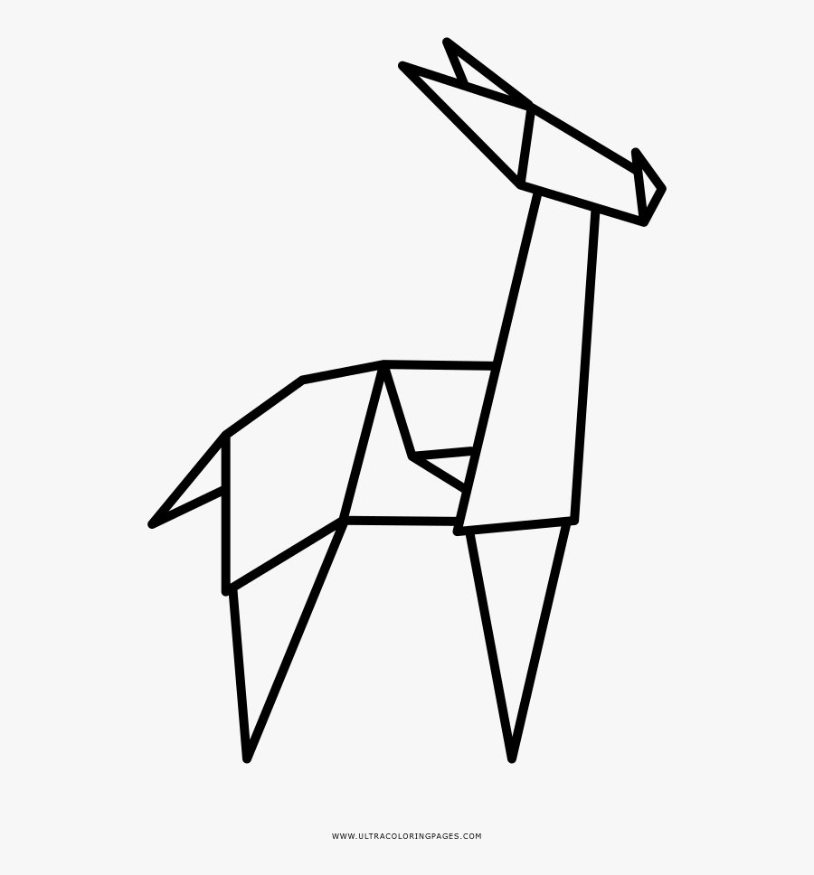 Gazelle Coloring Page - Line Art, Transparent Clipart