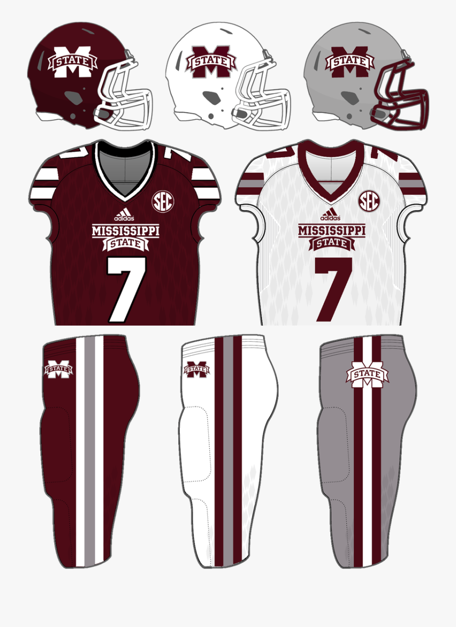 Mississippi St Football Uniforms, Transparent Clipart
