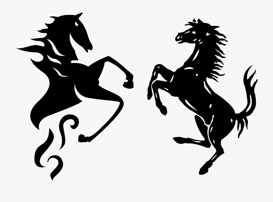 Laferrari Logo Prancing Horse - Ferrari Horse Png, Transparent Clipart