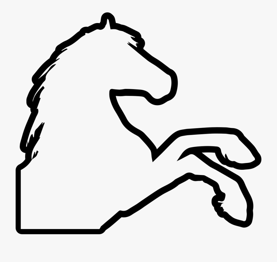 Contorno De Un Caballo, Transparent Clipart