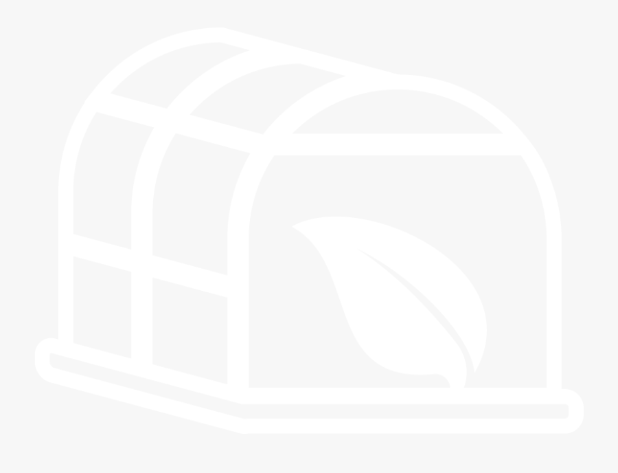 White Greenhouse Icon - Illustration, Transparent Clipart