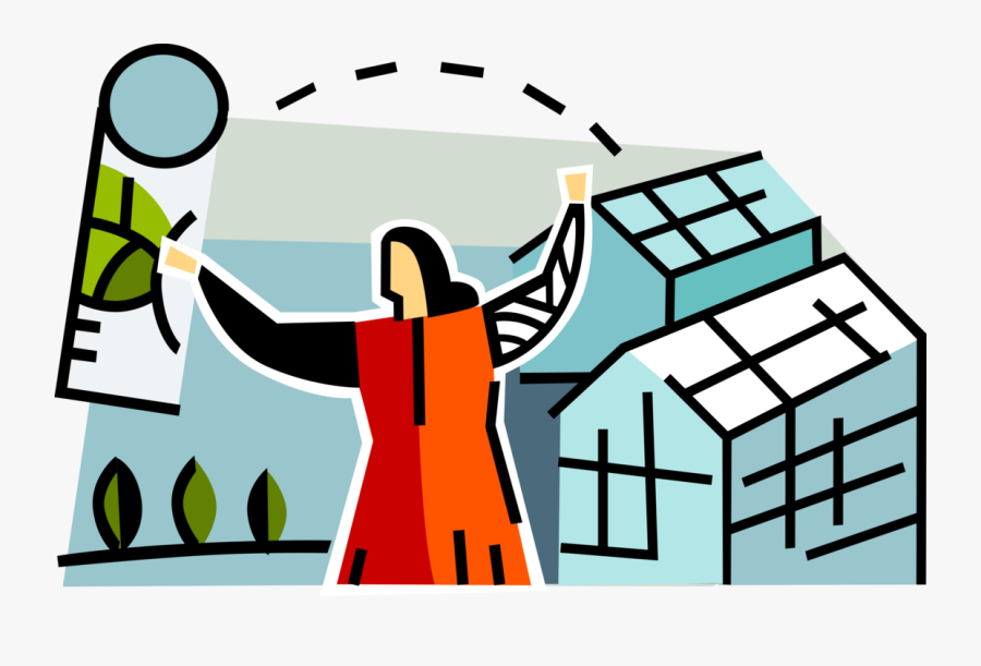 Vector Illustration Of Plant Science Or Biology Botanist, Transparent Clipart