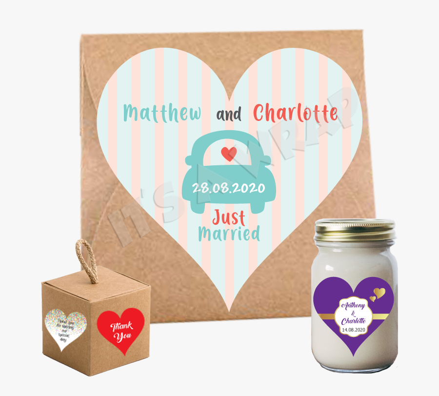 Transparent Just Married Clipart - Heart, Transparent Clipart