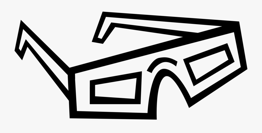 Vector Rectangle Glasses, Transparent Clipart