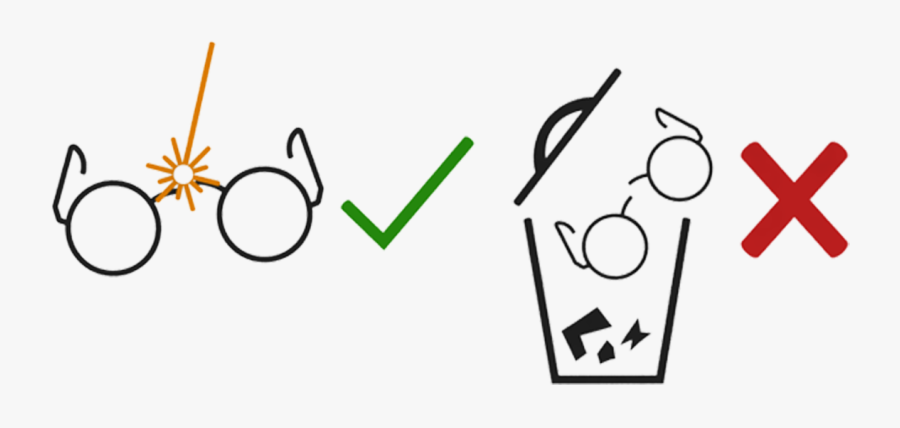 Repair Broken Sunglasses And Eyeglasses - Broken Eyeglasses Repair, Transparent Clipart