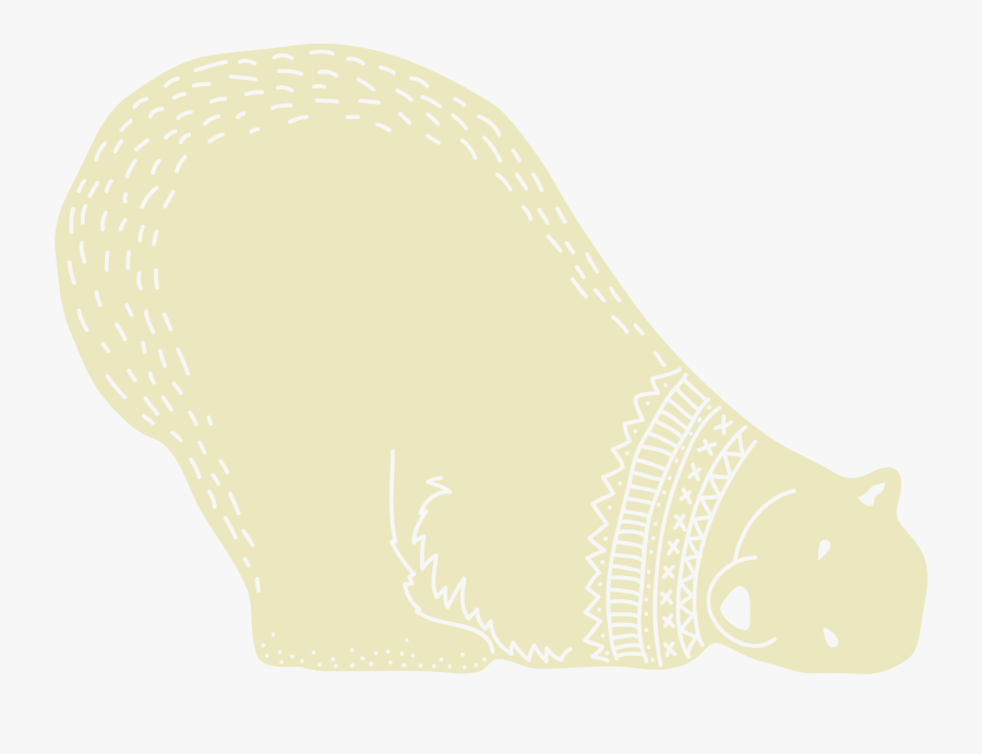 Cute Polar Bear Happy About Upcoming Winter 2017 Event - Drawing, Transparent Clipart