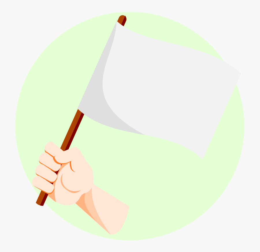 White Flag, Transparent Clipart