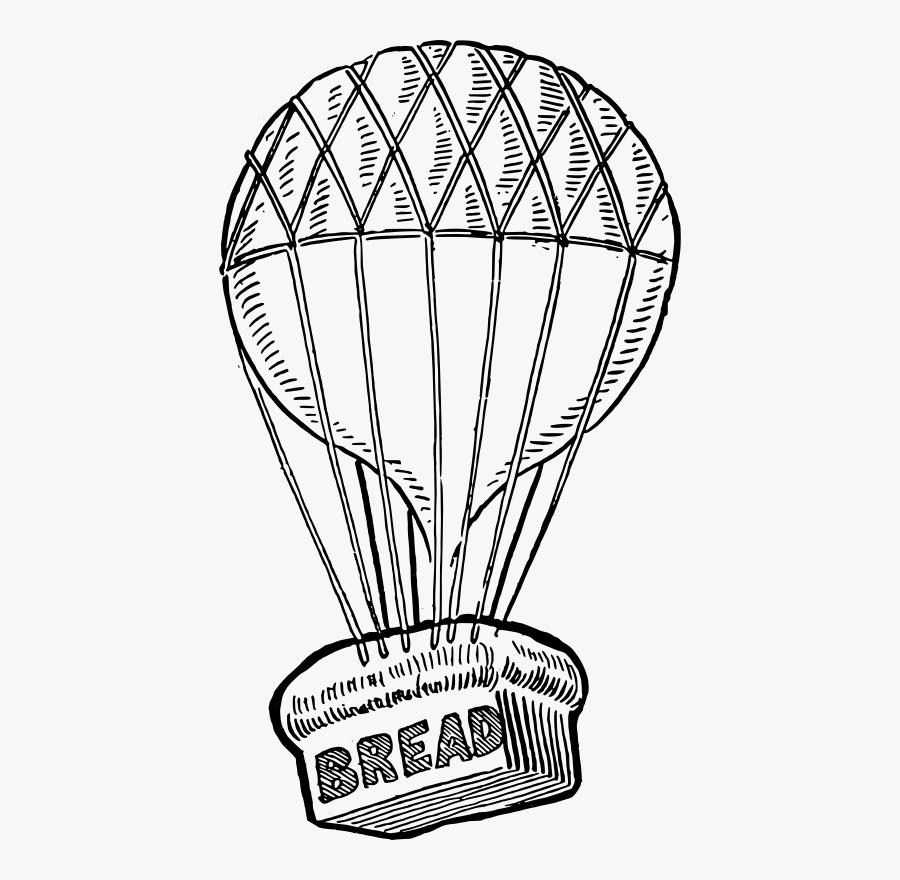Drawing Medium Balloon - Bread, Transparent Clipart