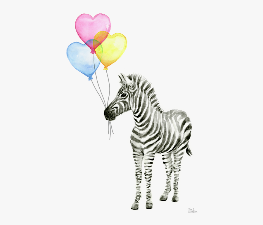 Zebra Watercolor, Transparent Clipart
