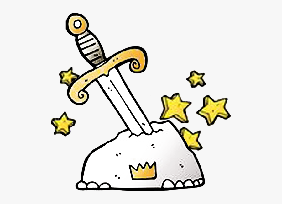 Cartoon Sword In Stone, Transparent Clipart