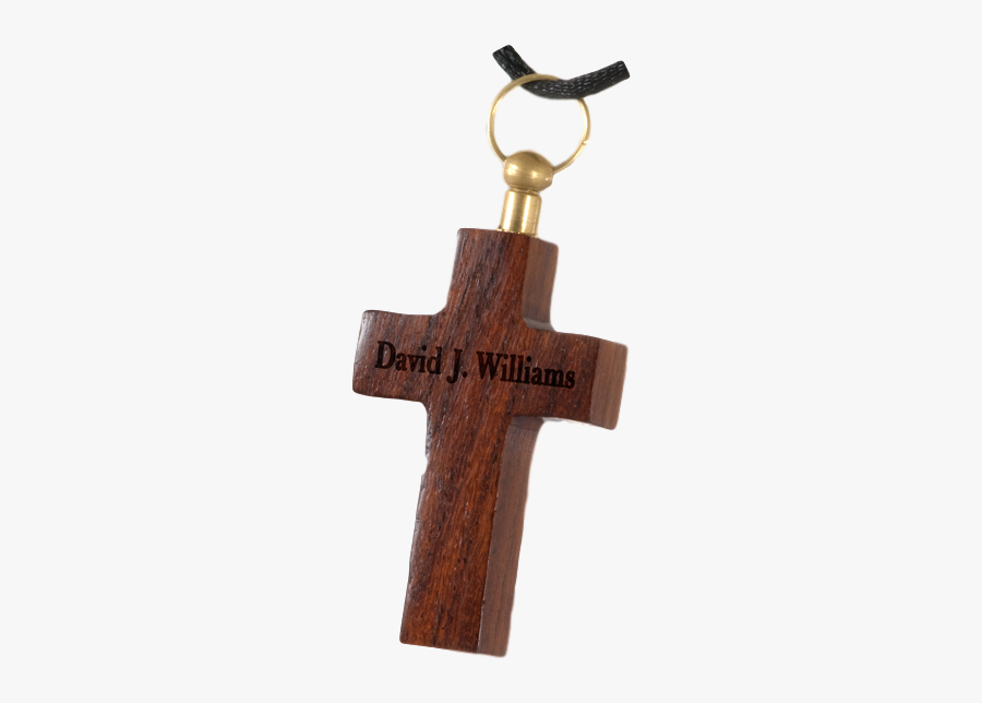 Wood Cremation Pendant Religious - Cross, Transparent Clipart