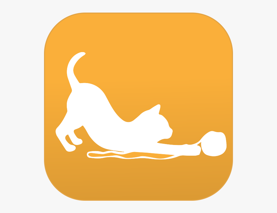 Completely Feline Focused - Sticker, Transparent Clipart