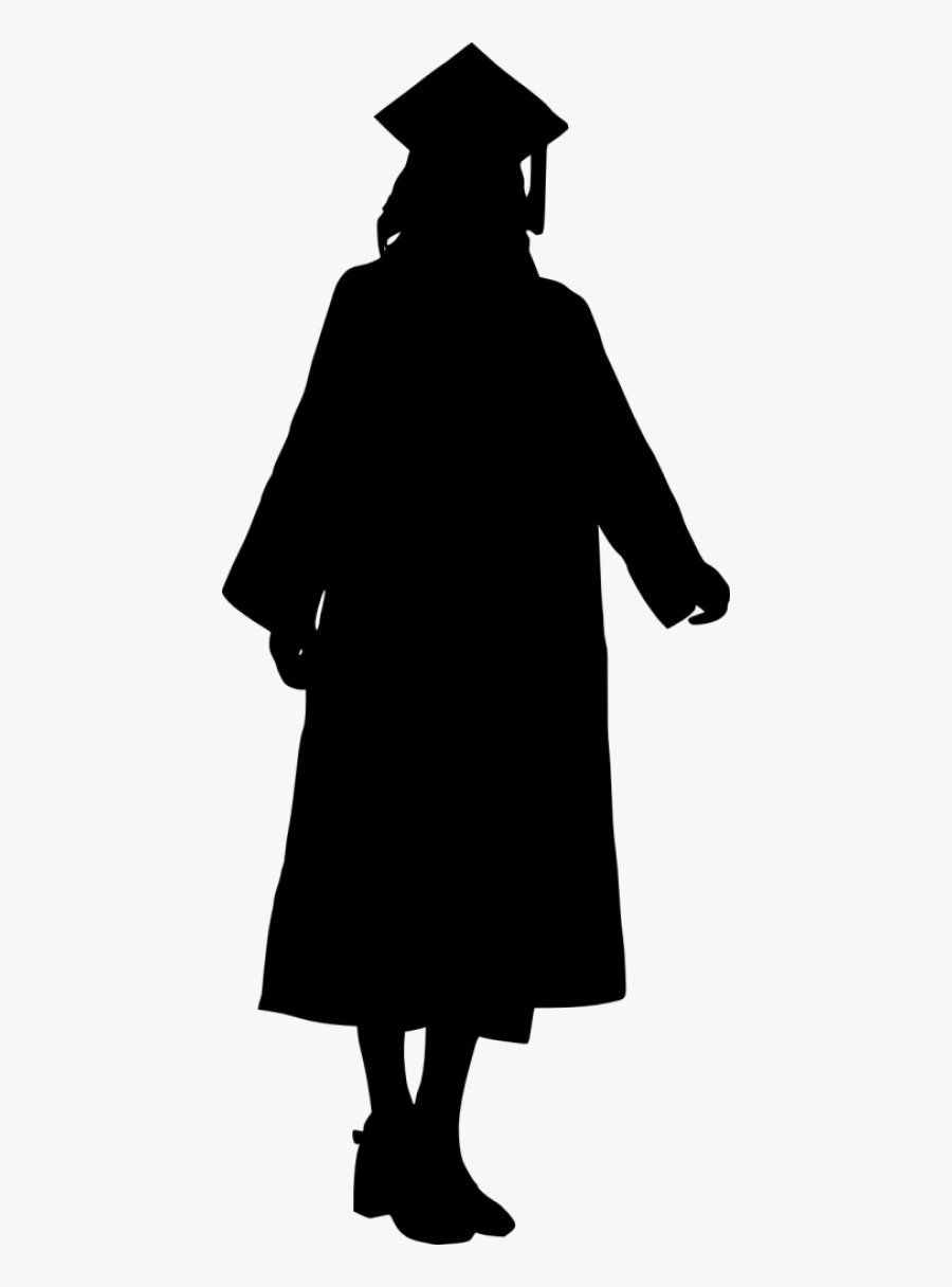 Coat Clipart Graduation - Human Silhouettes Walking Away, Transparent Clipart