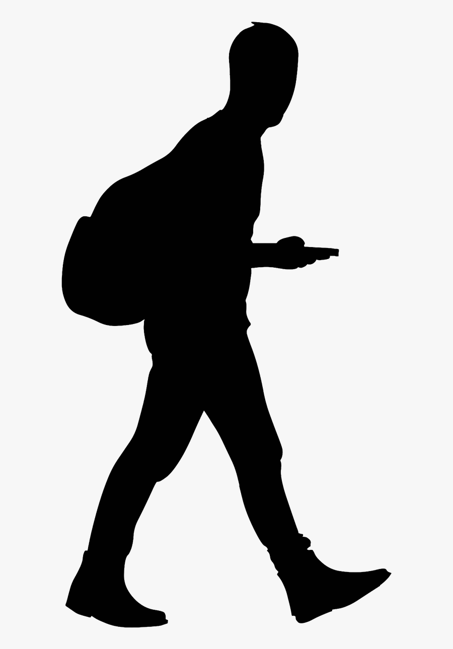Man Walking Silhouette Free Picture - Person Walking Silhouette Png, Transparent Clipart