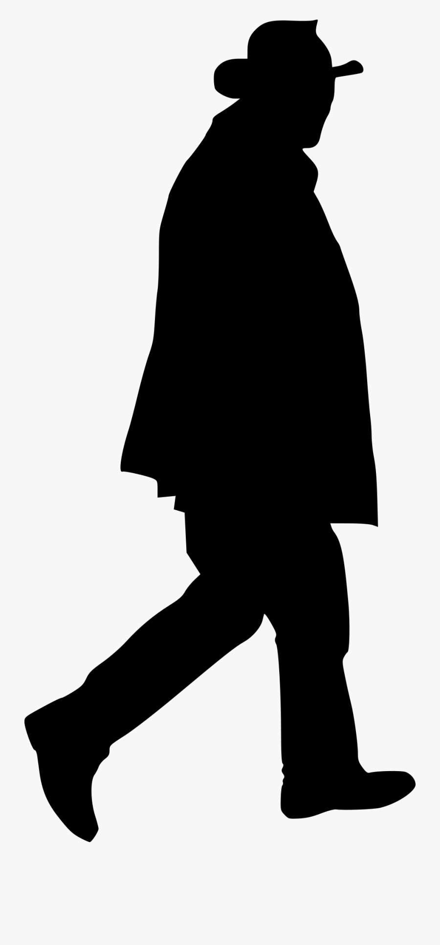 Silhouette Man Png Transparent, Transparent Clipart