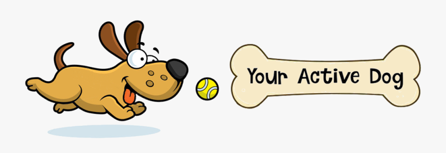 Cropped Your Active Dog Logo - Cartoon, Transparent Clipart