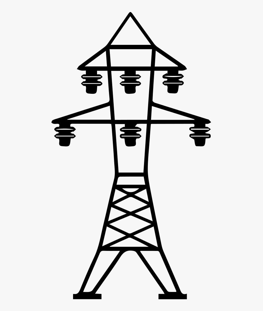 Transmission Line - Electrical Tower Png, Transparent Clipart
