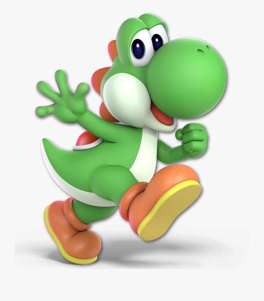 Green Cartoon Vertebrate Produce - Super Smash Bros Ultimate Yoshi, Transparent Clipart
