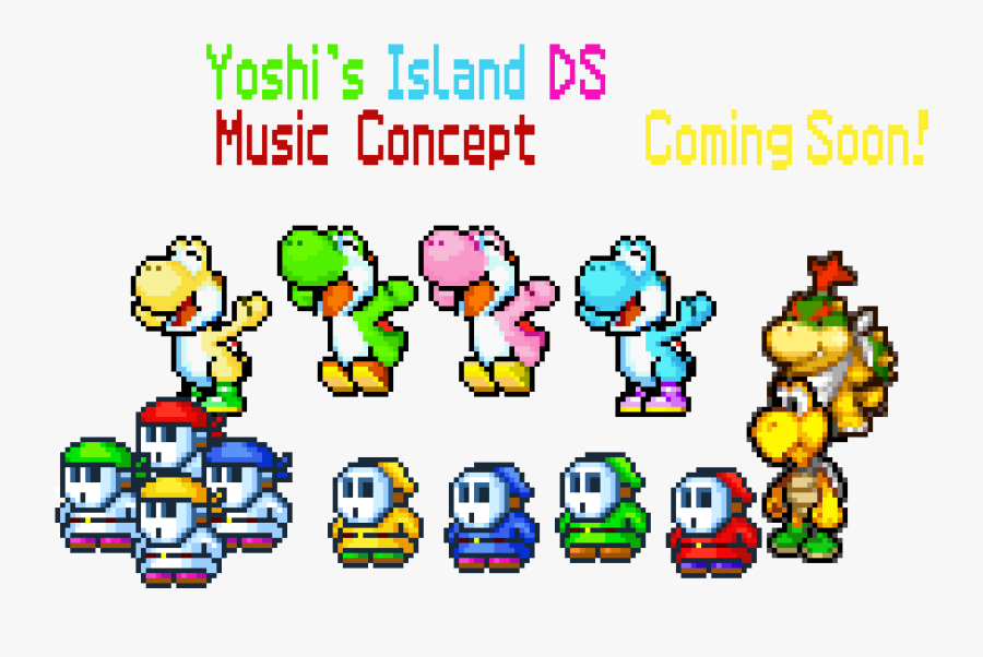 Yoshis Island Ds Pixel, Transparent Clipart