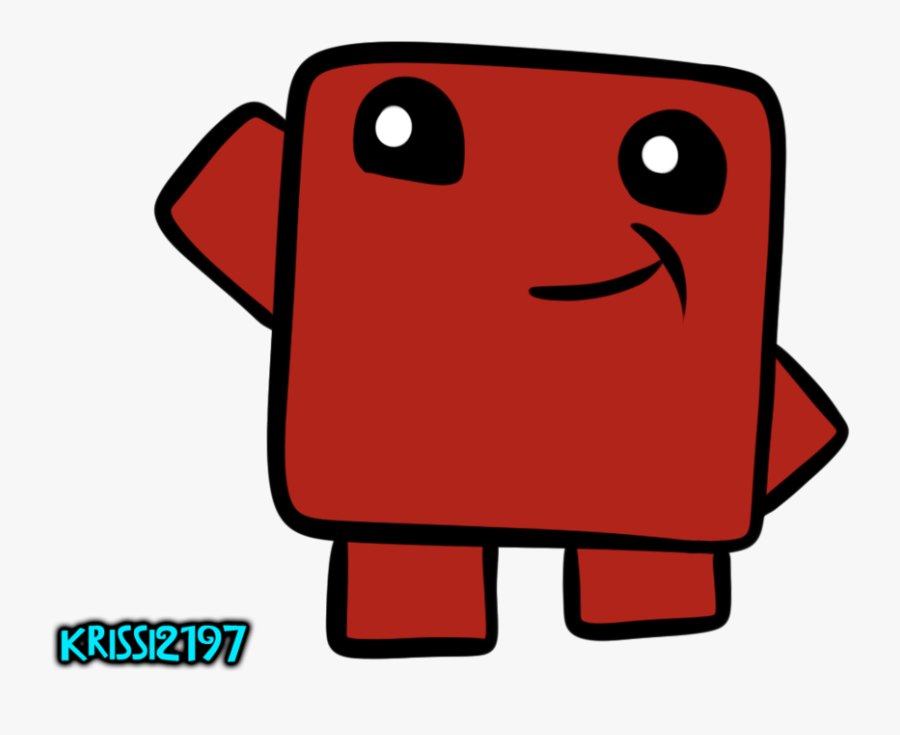 Super Meat Boy Meatloaf Game Clip Art - Meatloaf Face Clip Art, Transparent Clipart