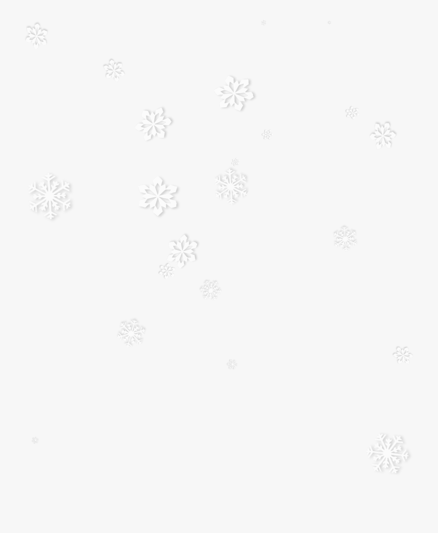 Transparent Snowflakes Falling Png Transparent - Monochrome, Transparent Clipart
