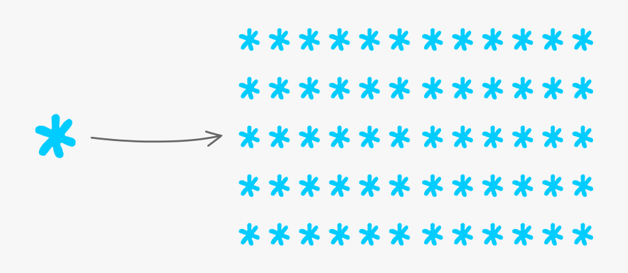 Snowflake Array, Transparent Clipart